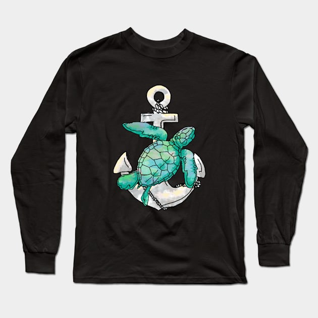 Sea Turtle Long Sleeve T-Shirt by Astrablink7